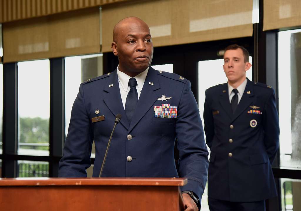 Col. Debra Lovette, 81st Training Wing commander, delivers - NARA ...