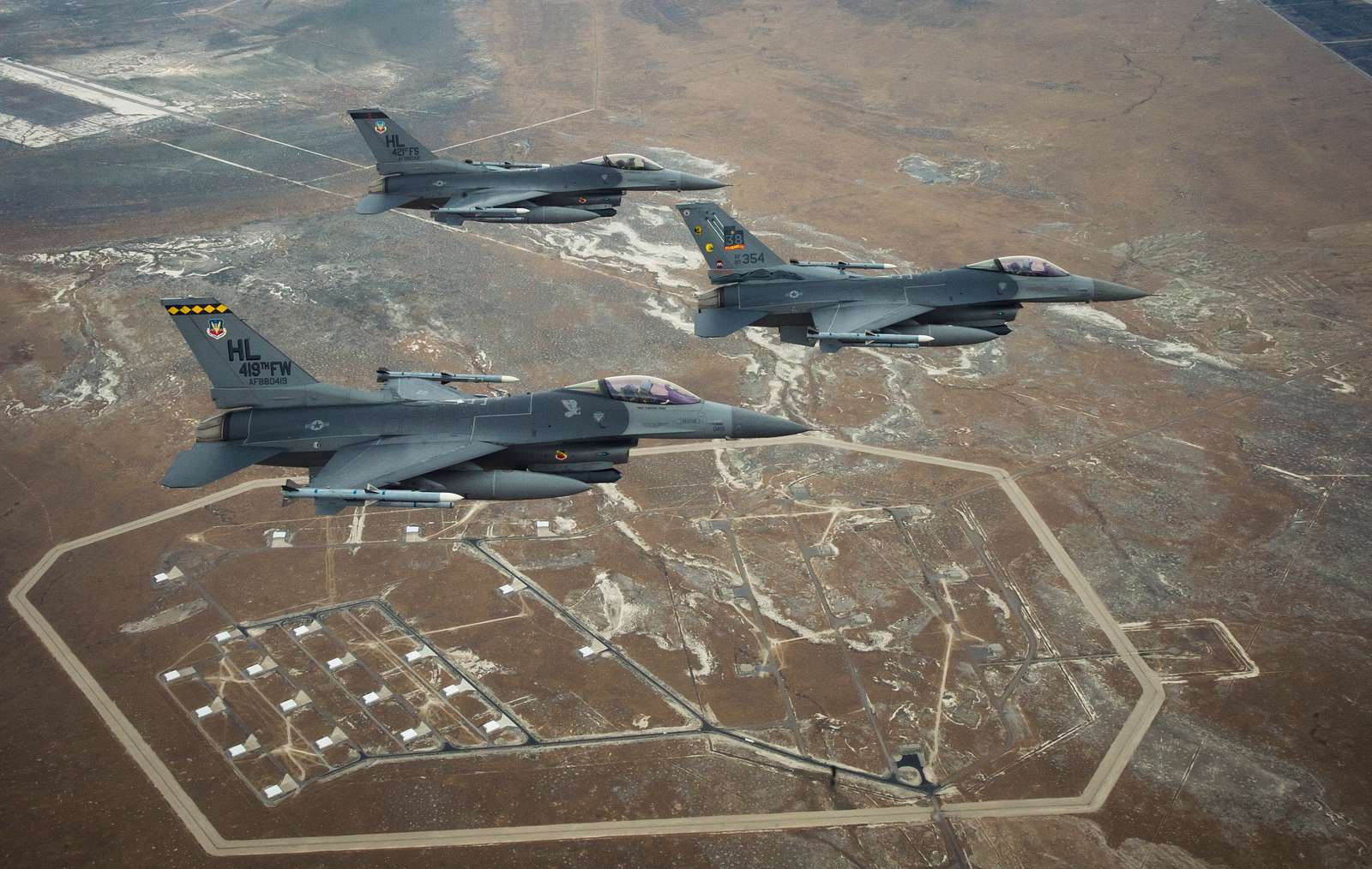 Three U.S. Air Force F-16 Vipers, assigned to the 421st - NARA & DVIDS ...