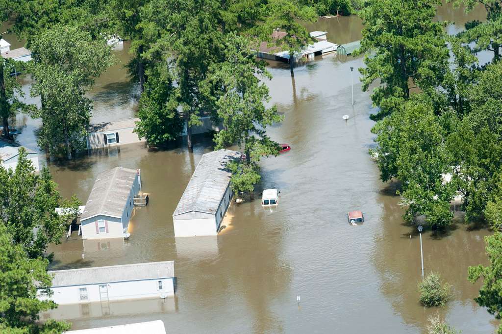 Hurricane Harvey flooding north of Beaumont Texas PICRYL