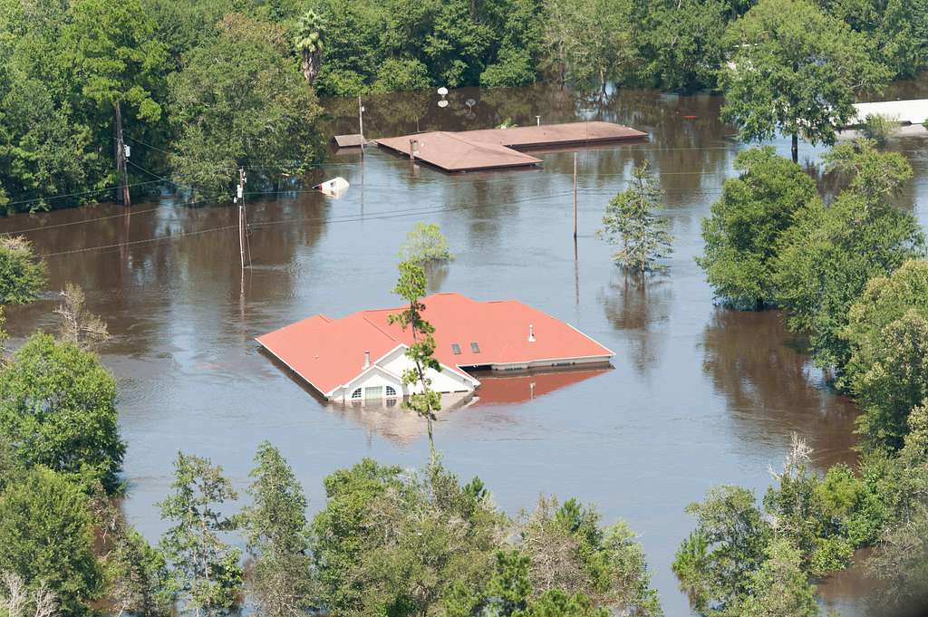 Hurricane Harvey flooding north of Beaumont Texas PICRYL