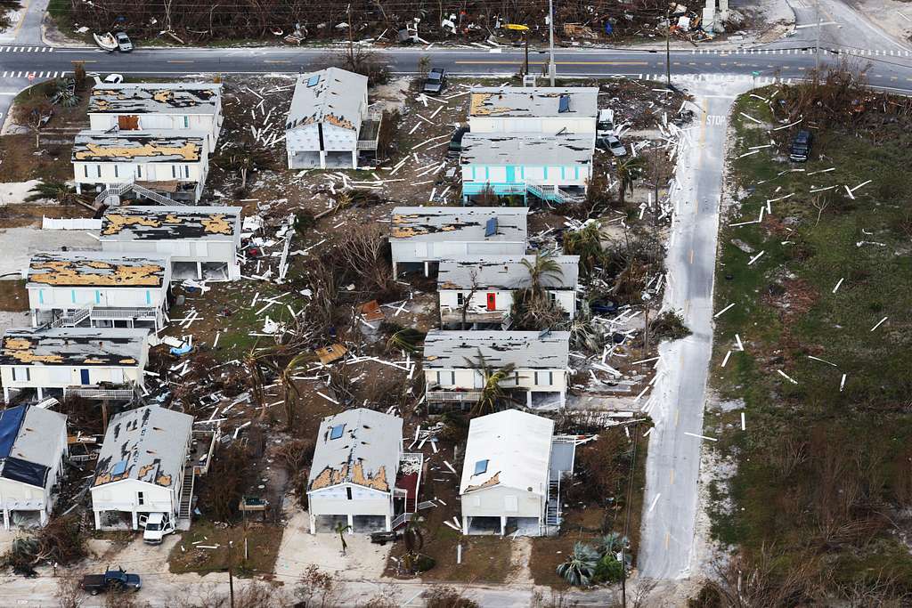 Aerial views of the devastation in Key West from Hurricane - PICRYL ...