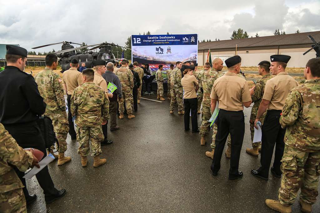 DVIDS - Images - 1st SFG (A) Receive Seattle Seahawks Salute to