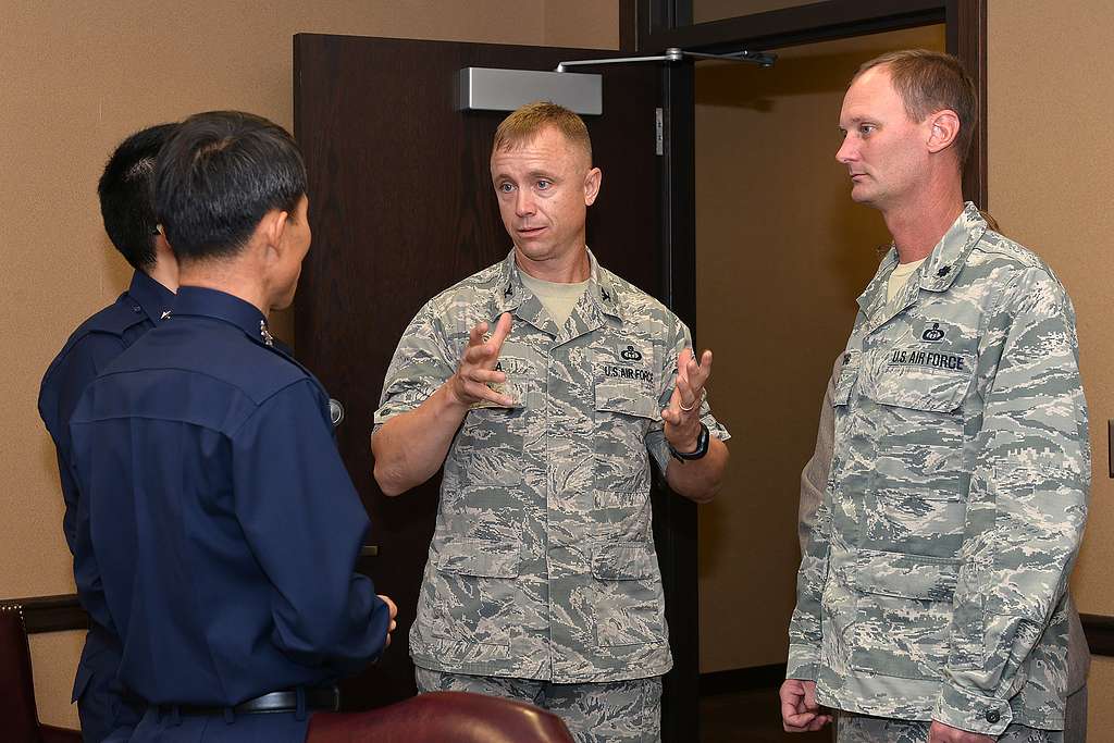 Col. Jason Patla (center), 2nd Weather Group commander, - NARA & DVIDS ...