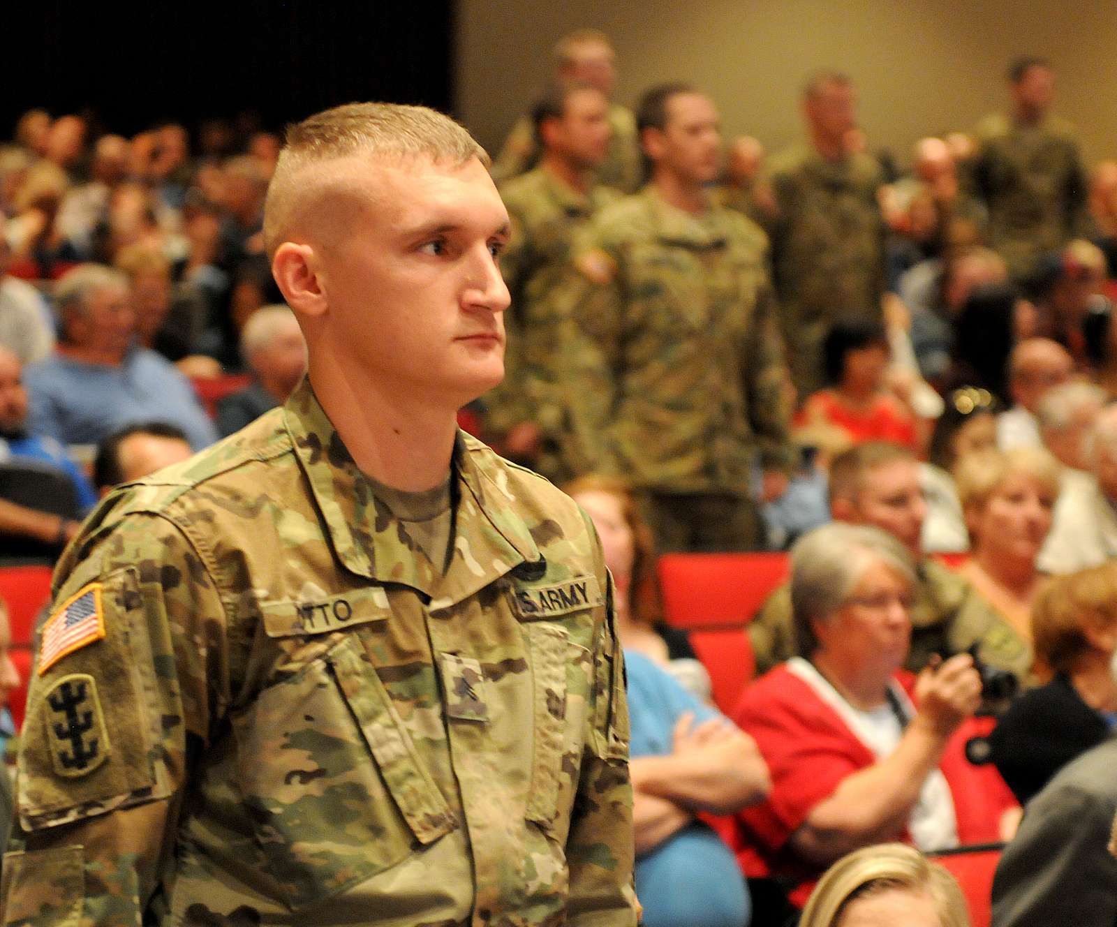 U.S. Army Col. Curtis Buzzard, Commander of the Joint Multinational  Readiness Center Operations Group, briefs distinguished visitors,  Hohenfels, Germany, May 3, 2018. Various military and civilian officials  came to Hohenfels to see