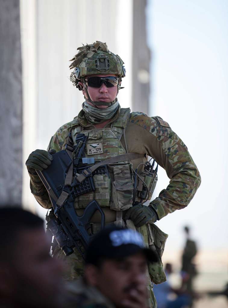 An Australian army soldier, deployed in support of - NARA & DVIDS ...