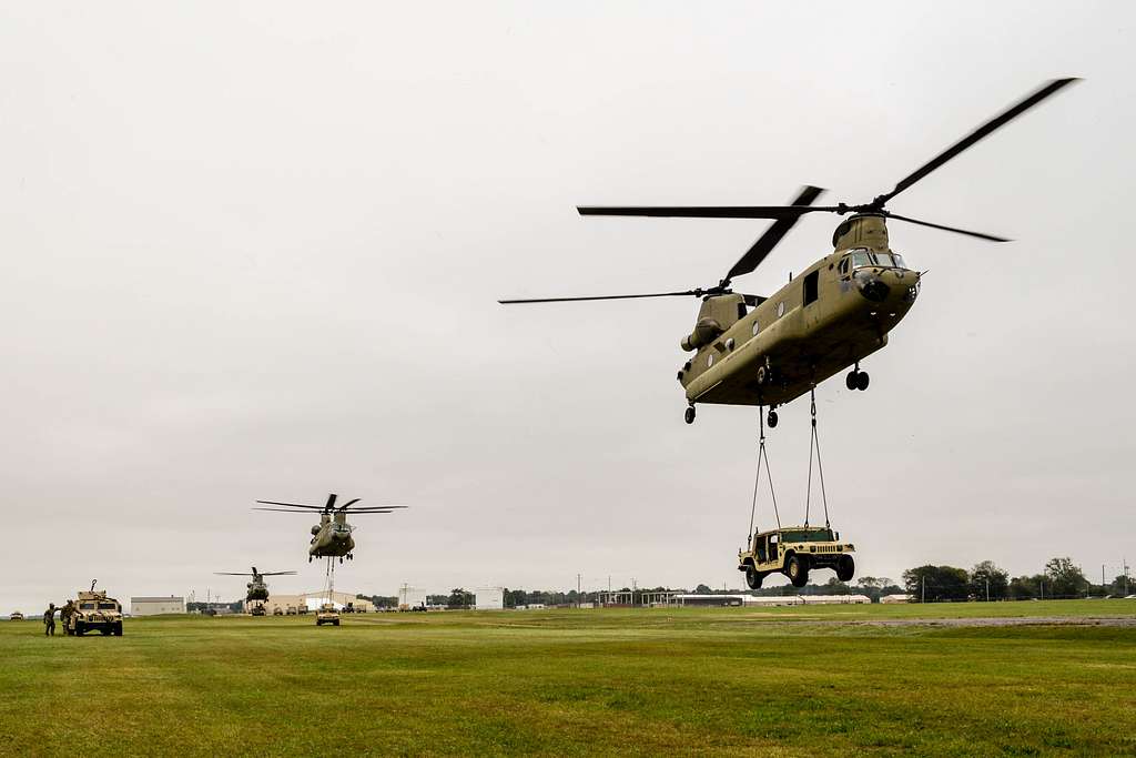 U.S. Army UH-60 Blackhawk and CH-47 Chinook helicopters - PICRYL Public ...