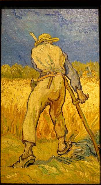 Le Moissonneur (d'apres Millet), Vincent van Gogh, 1889, oil on canvas ...