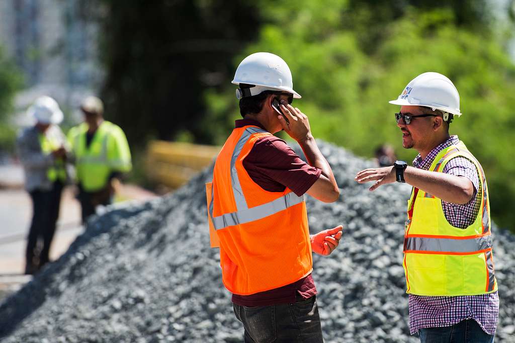 Rafael Pabón, right, chief estimater and Norberto Santiago, - NARA ...