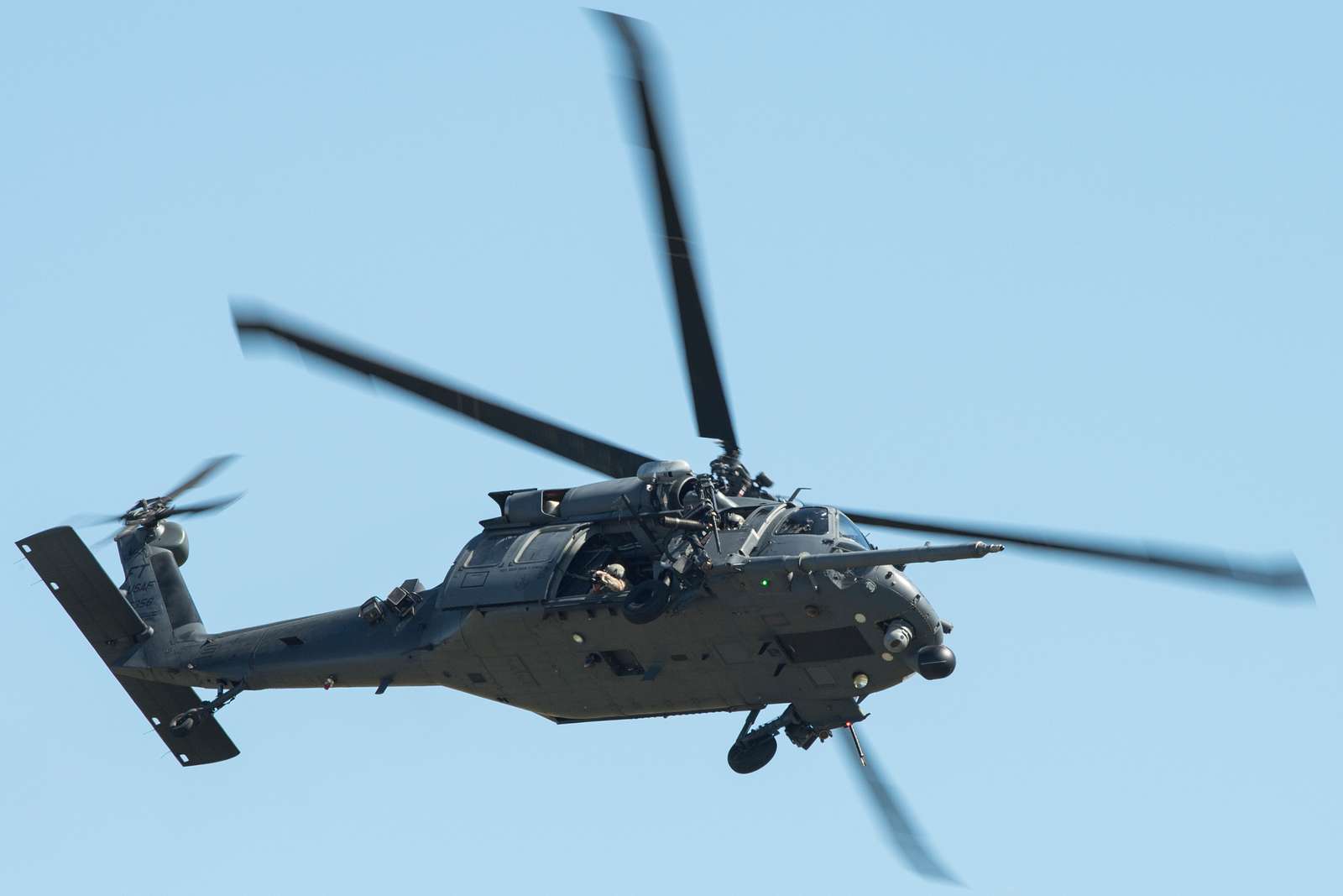 An HH-60G Pave Hawk Helicopter demonstrates its capabilities - NARA ...