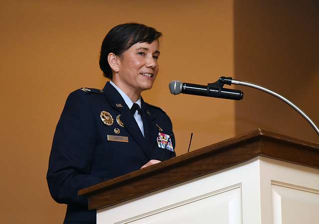 Col. Debra Lovette, 81st Training Wing commander, delivers - PICRYL ...