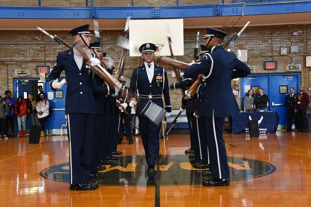 The United States Air Force Drill Team performs for - NARA & DVIDS ...