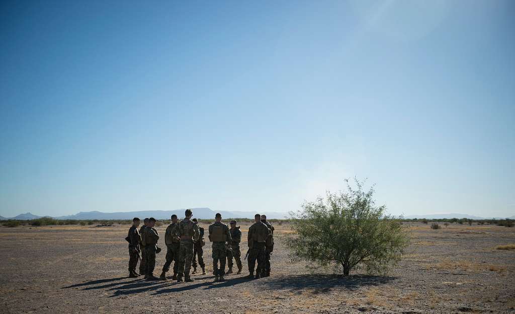 U.S. Marine Staff Sgt. Bret Piburn, a Marine Air Traffic - PICRYL ...