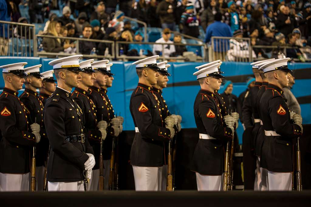 Sergeant Christopher Weddington, drill master, U.S. Marine Corps