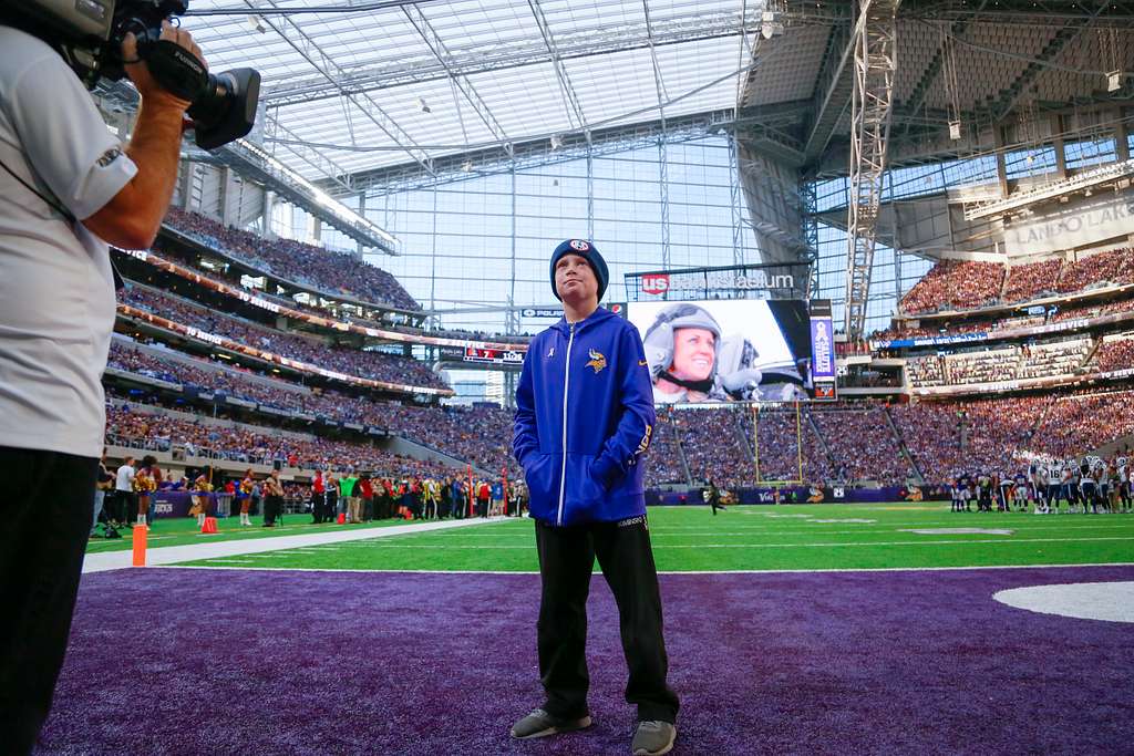 Eleven-year-old Tallon Kiminski, son of Minnesota Air National