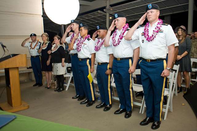 Joint Base Pearl Harbor-hickam — Guests Stand For The - Nara & Dvids 