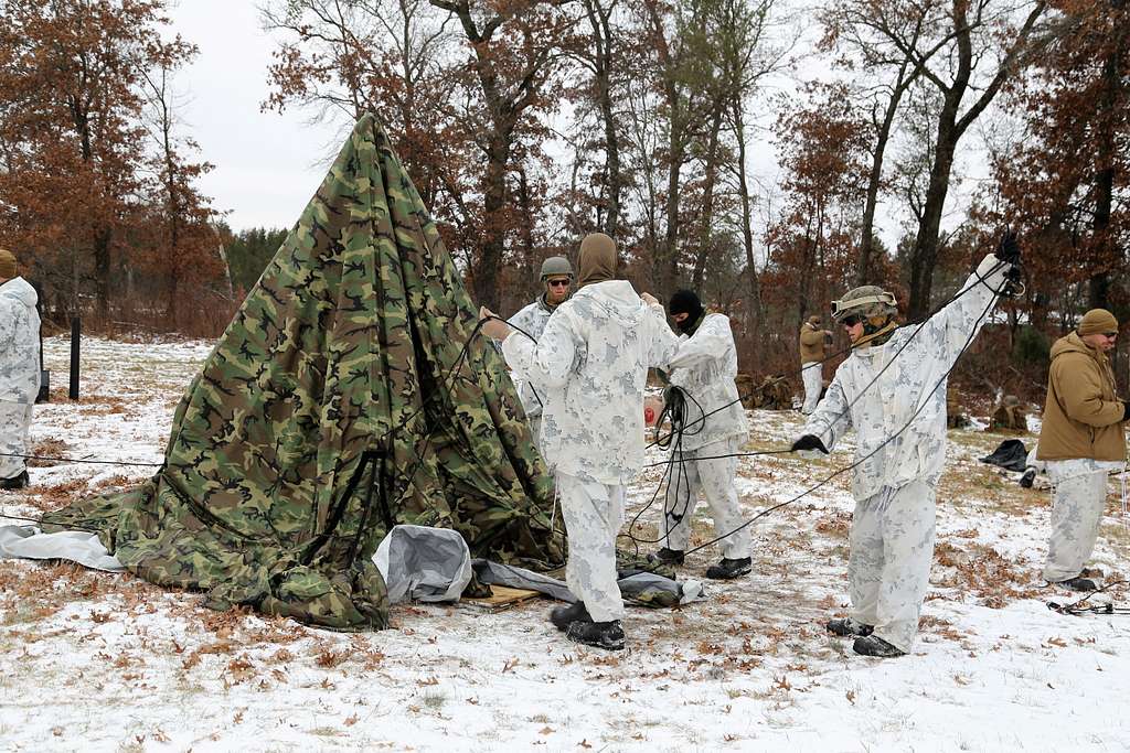 Soldiers learn to build Arctic tents during cold weather training at Fort  McCoy