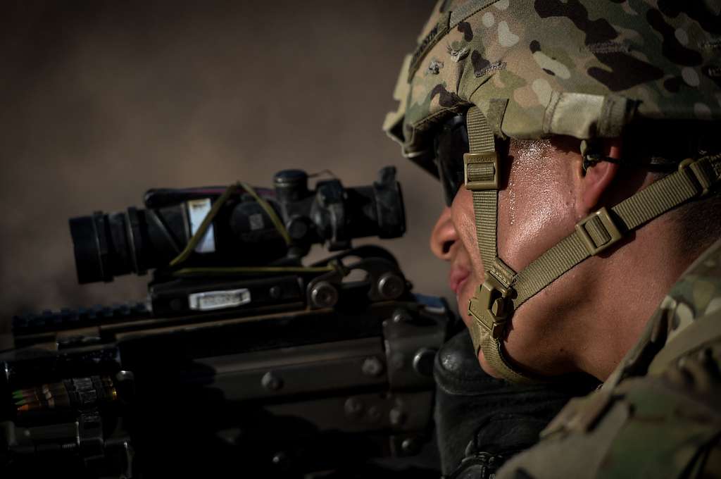 U.S. Army Pfc. Eric Johnson, rifleman from Animal Company, - PICRYL ...