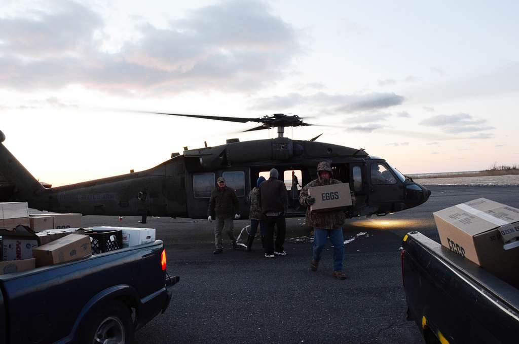 Virginia National Guard Aviation Crews Aboard Two UH 60   NARA & DVIDS