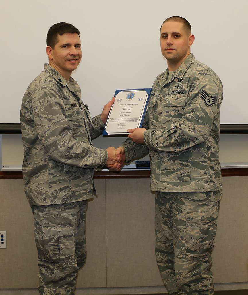 Tech. Sgt. Brady King, pictured on the right, was promoted - PICRYL ...