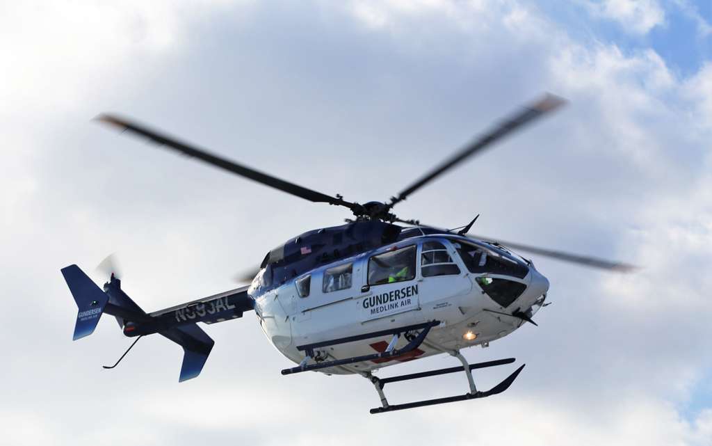 A MedEvac helicopter from Gunderson Health System lifts - NARA & DVIDS ...