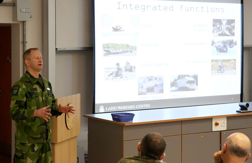 Swedish Army Lt. Col. Joakin Karlquist addresses the - NARA & DVIDS ...