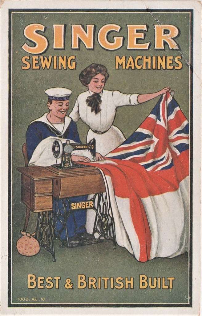 SEWING MACHINE AD. 1902. Advertisement for Burdick Sewing