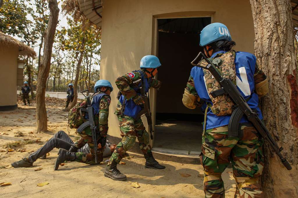 U.N. Peacekeepers from the Royal Cambodian Armed Forces - NARA