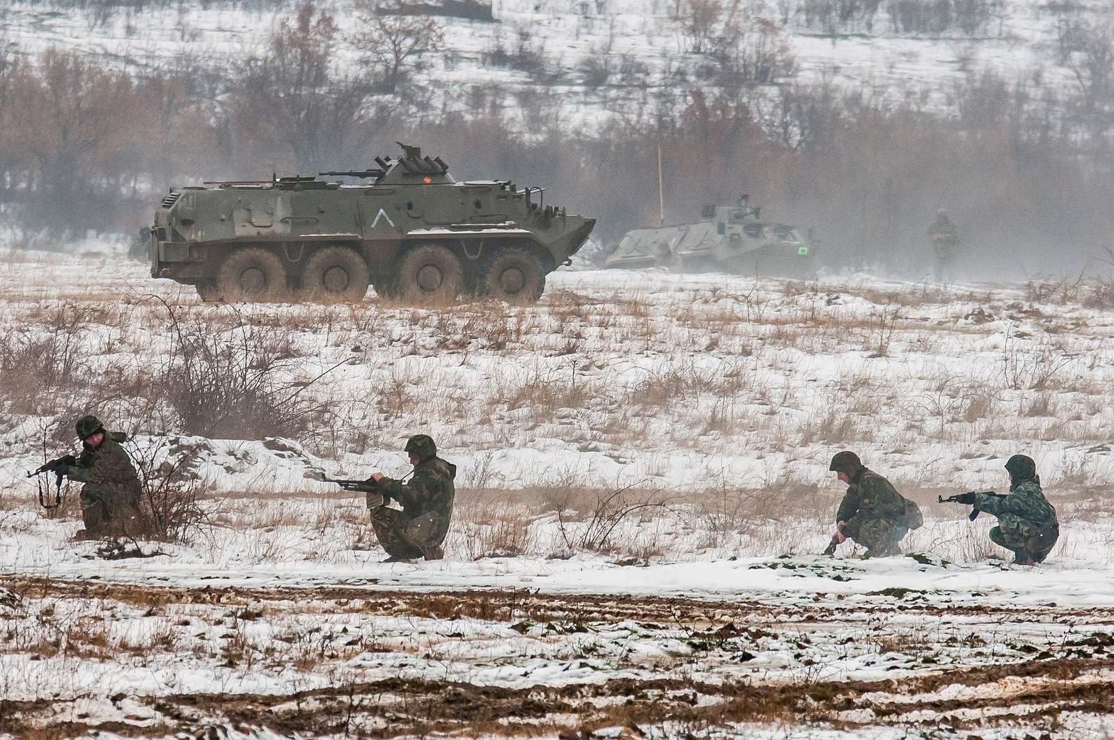 A Bulgarian BTR-60 Armored Personnel Carrier and soldiers - NARA ...