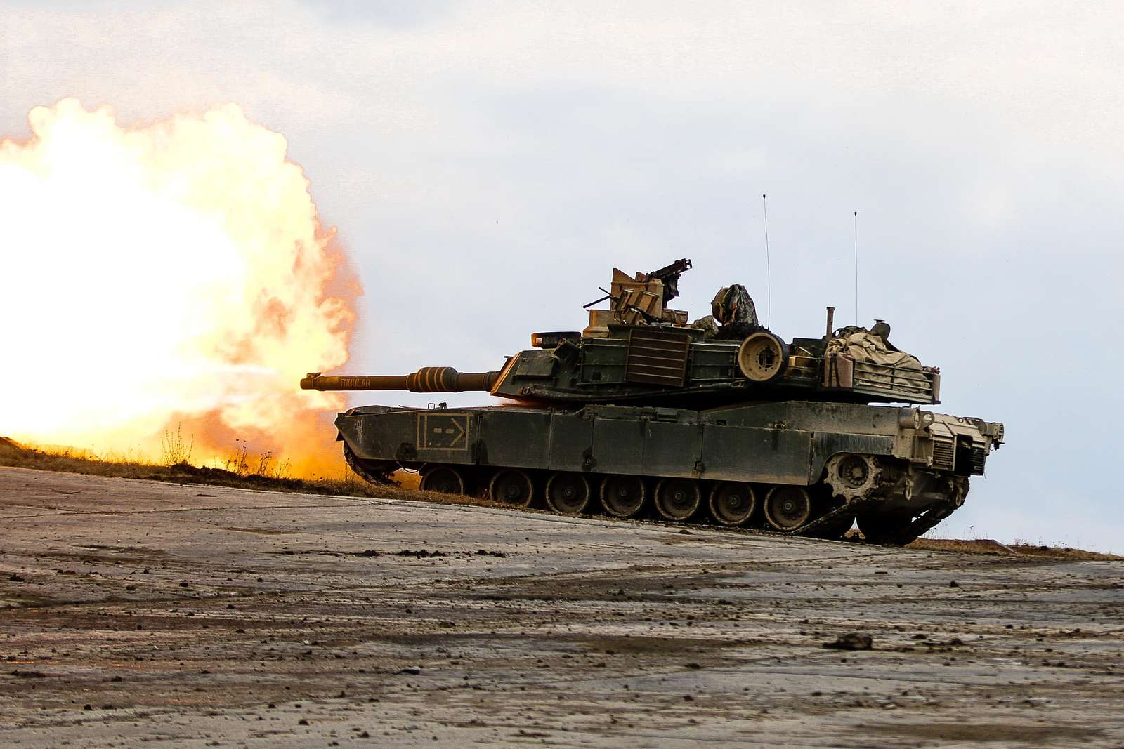 A M1 Abrams tank from 5th Squadron, 4th Cavalry Regiment, - NARA ...