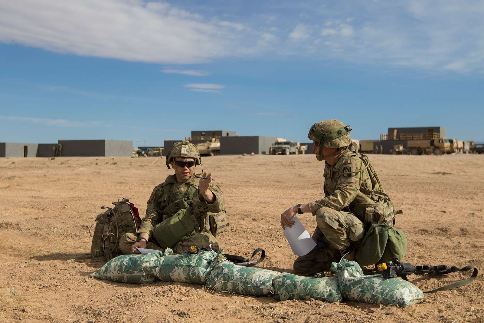 Army Sgt. Eric Summerall, left, small arms and artillery - NARA & DVIDS ...