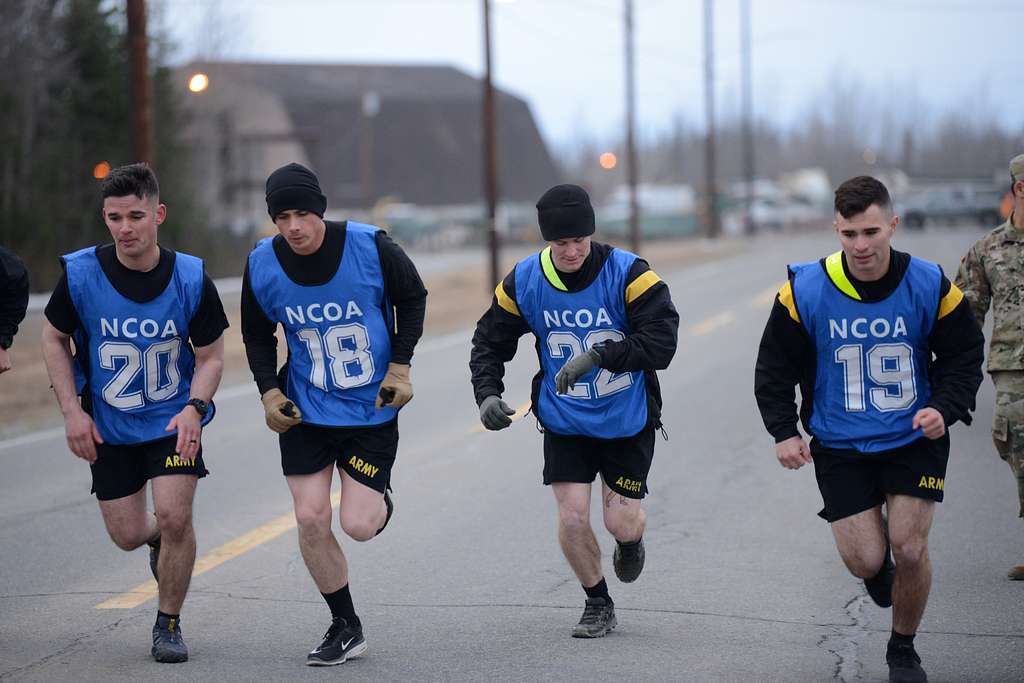 U.S. Army Alaska soldiers do the Army physical fitness NARA & DVIDS