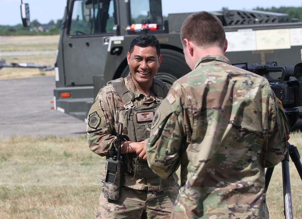 Air Force Lt. Col. Leo Tongko, commander of the Contingency - PICRYL ...