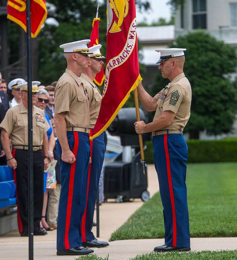 Sergeant Maj. Matthew Hackett, right, command sergeant - NARA & DVIDS ...