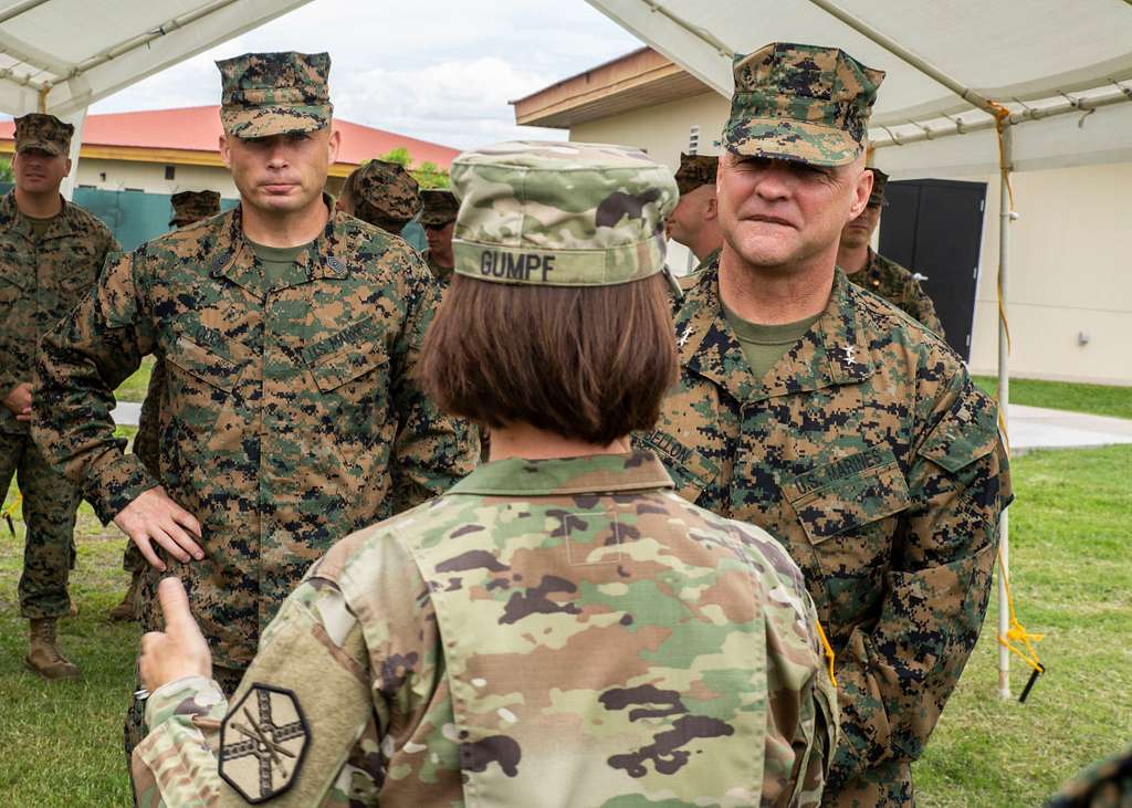 U.S. Marine Maj. Gen. David G. Bellon and Sgt. Maj. - PICRYL Public ...