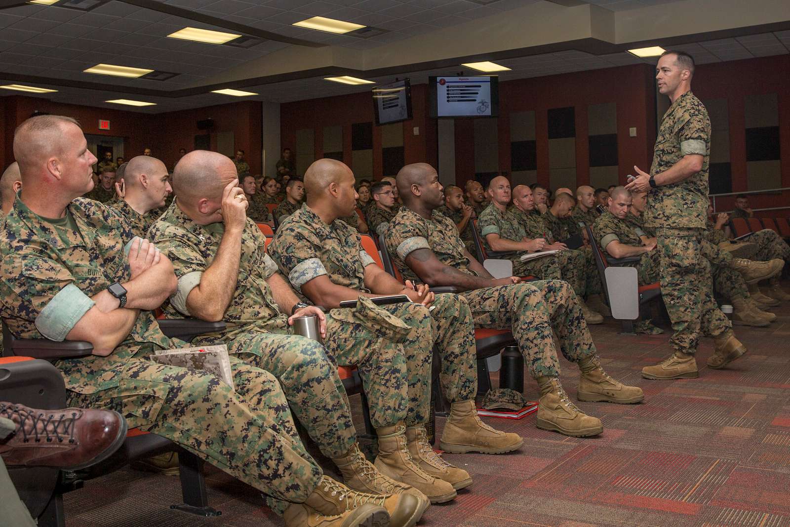 U.S. Marine Corps Maj. Albert Bellamy, rekrutiert Retention U.S