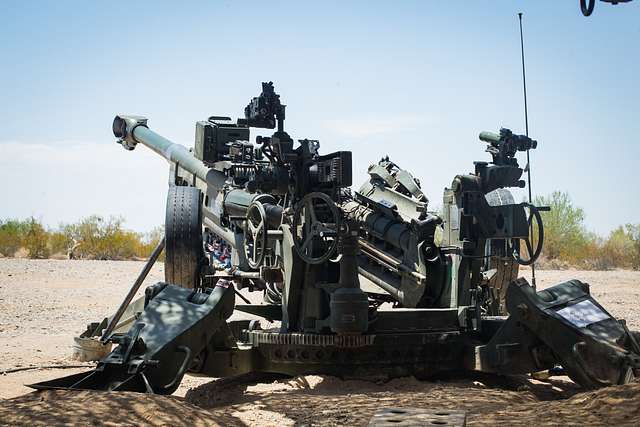 An M777 towed 155mm howitzer used during exercise Summer - PICRYL ...