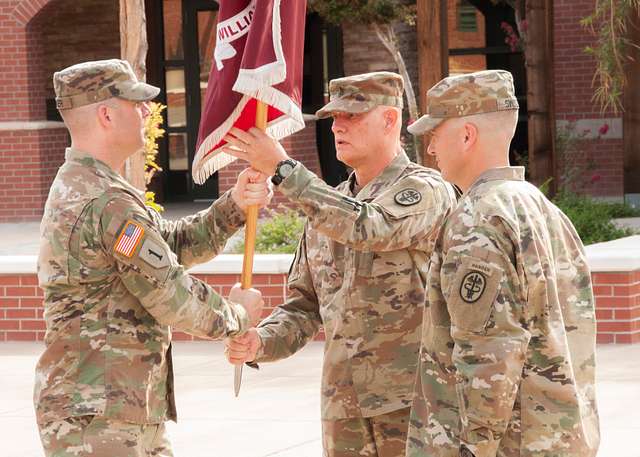 Command Sgt. Maj. Matthew Unger, outgoing senior enlisted - PICRYL ...