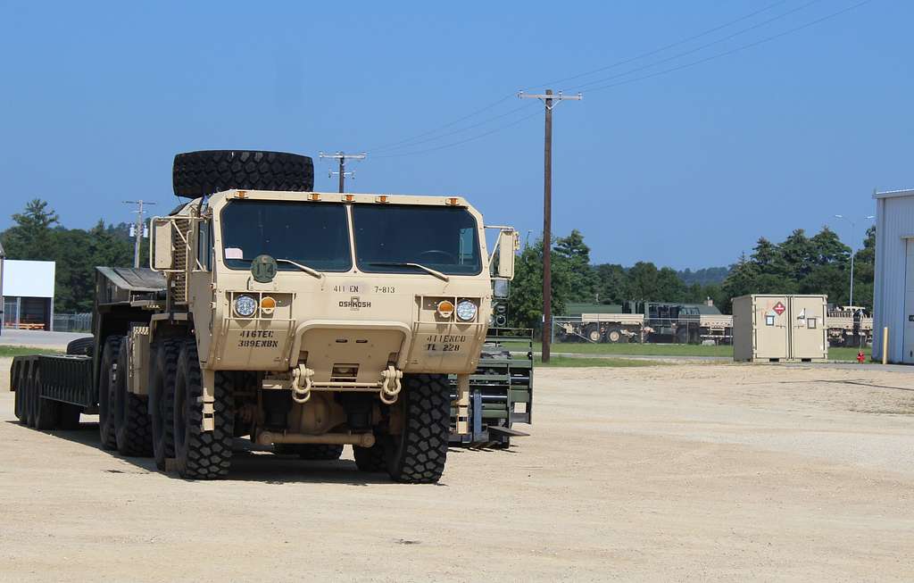 A military vehicle is prepared for departure as part - NARA & DVIDS ...