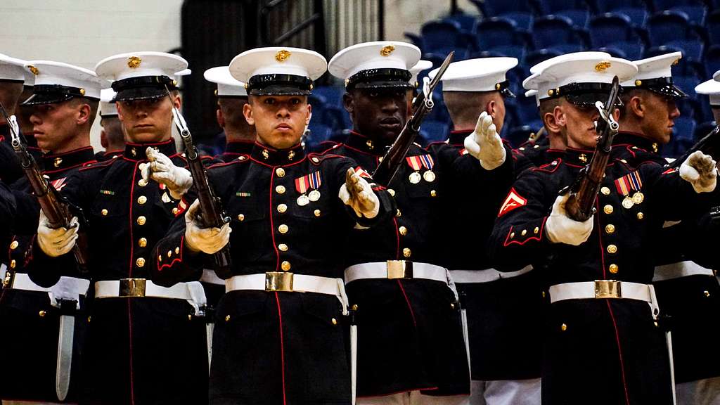 DVIDS - Images - Marines with Silent Drill Platoon perform for the  Minnesota Vikings halftime show. [Image 8 of 9]
