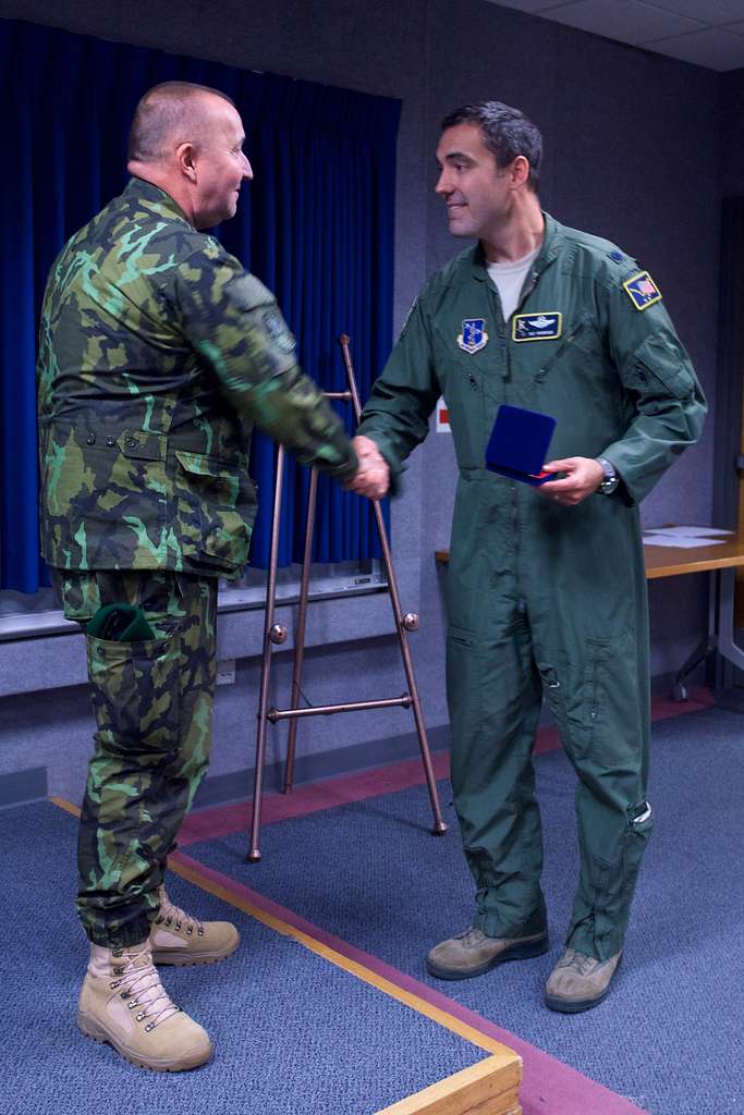 U.S. Marine SgtMaj. Carlos A. Ruiz (right) exchanges - PICRYL - Public  Domain Media Search Engine Public Domain Image