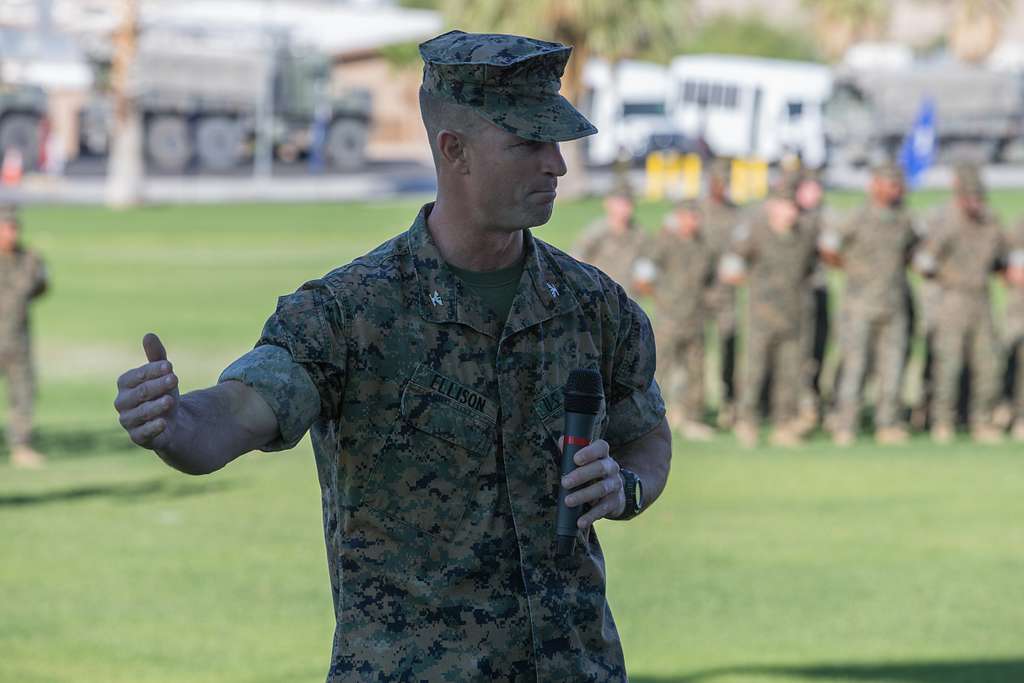 U.S. Marine Corps LtCol. Kyle Ellison, commanding officer - PICRYL ...