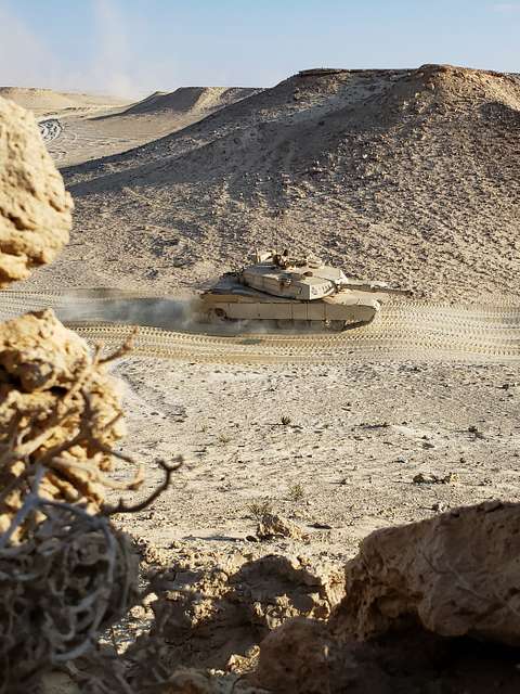 An Egyptian Army M1 Abrams Main Battle Tank Maneuvers - NARA & DVIDS ...