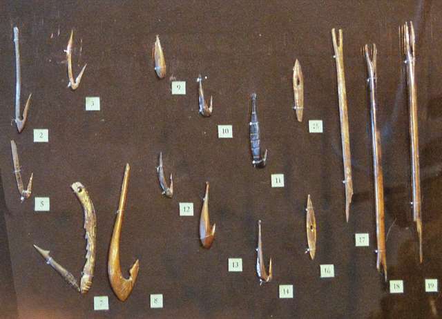 Fishing tools stone age SPMZ - PICRYL - Public Domain Media Search