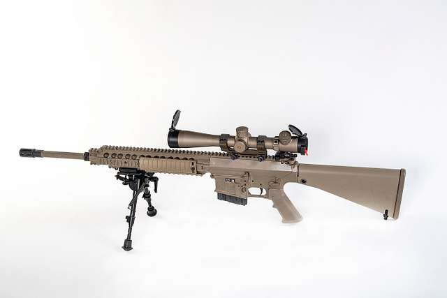 The M110 Semi-Automatic Sniper System (M110 SASS) is - NARA & DVIDS ...