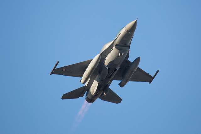 A Turkish F-16 taking off from Bodø Air Base during - NARA & DVIDS ...