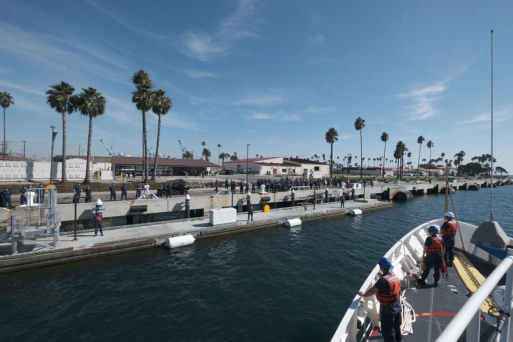 USCGC Robert Ward Arrives At United States Coast Guard Base San Pedro ...