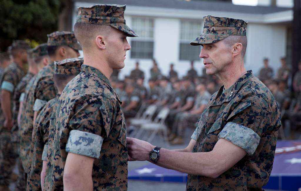 U.S. Marine Corps Maj. Gen. Robert F. Castellvi, commanding - NARA ...