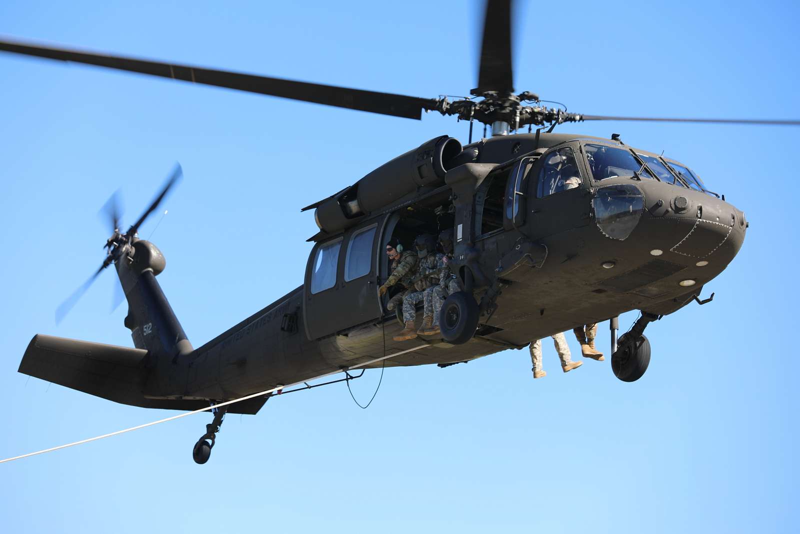 A UH-60 Black Hawk Helicopter, assigned to Charlie - NARA & DVIDS ...