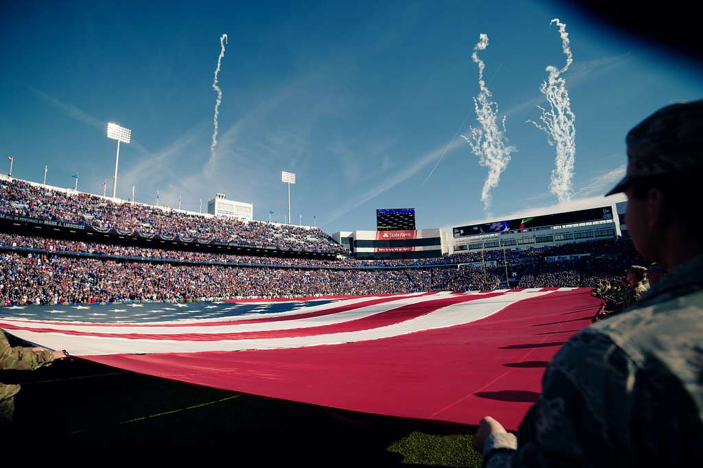 914th ARW performs flyover for Buffalo Bills at Highmark Stadium