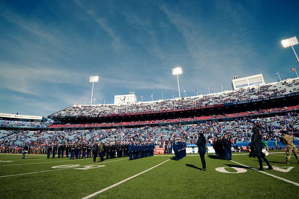 914th ARW performs flyover for Buffalo Bills at Highmark Stadium